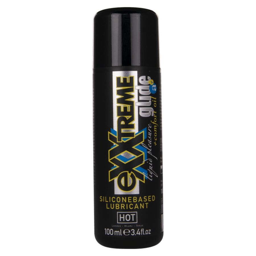 HOT - EXXTREME GLIDE LUBRIFICANTE A BASE DI SILICONE + OLIO COMFORT A+ 100 ML Hot