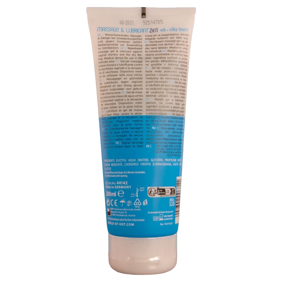 HOT - MASSAGE & GLIDE GEL 2IN1 TOCCO SETOSO 200 ML Hot