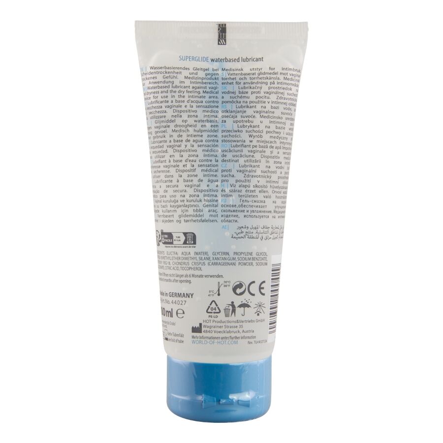 HOT - SUPERGLIDE LIQUID PLEASURE LUBRIFICANTE A BASE D'ACQUA 100 ML Hot