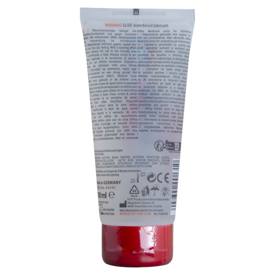 HOT - LUBRIFICANTE LIQUIDO E RISCALDANTE A BASE D'ACQUA 100 ML Hot