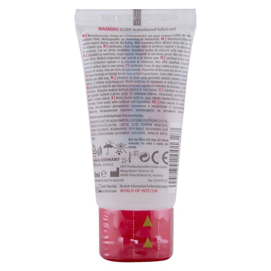 HOT - LUBRIFICANTE LIQUIDO RISCALDANTE A BASE D'ACQUA 30 ML Hot