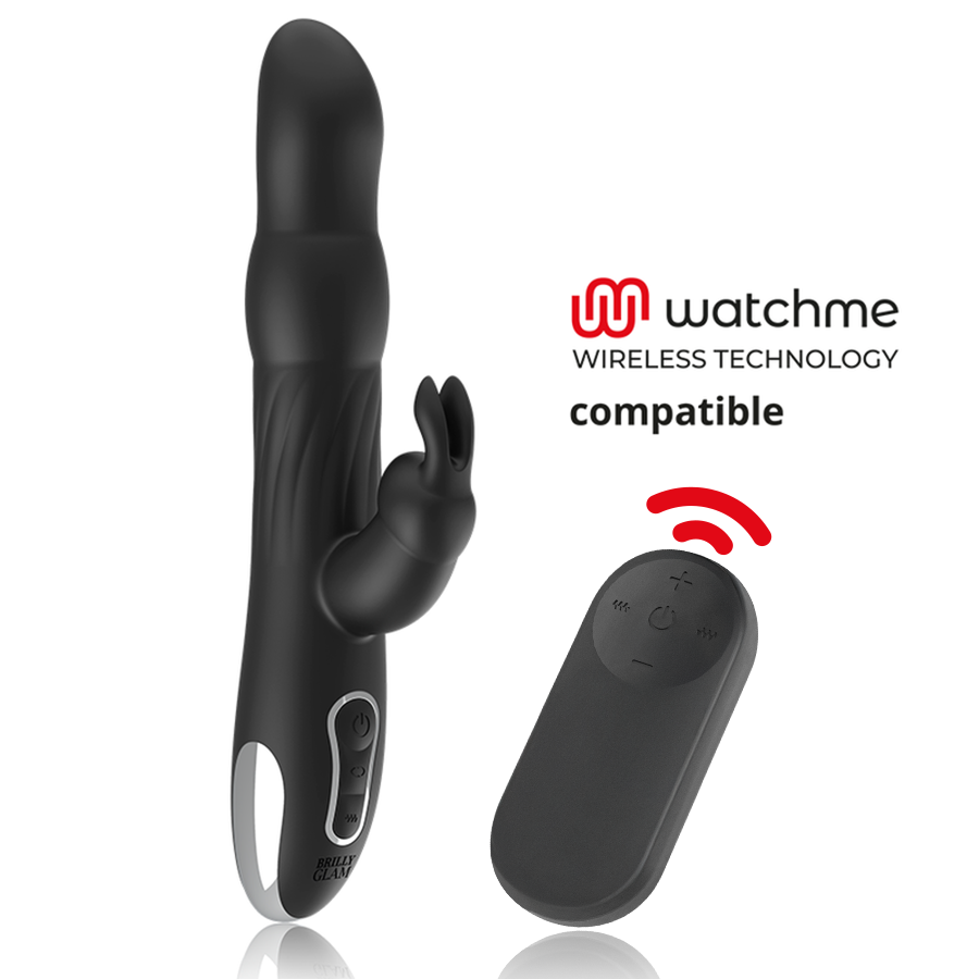 BRILLY GLAM - MOEBIUS VIBRATORE RABBIT E ROTATORE + TELECOMANDO WATCHME Brilly Glam