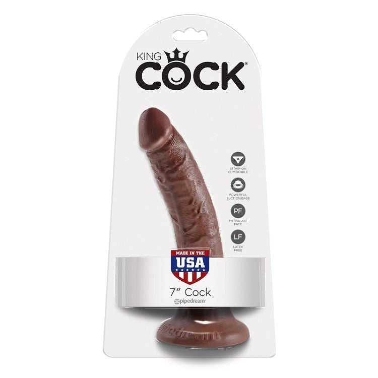 KING COCK - 7 DILDO CIOCCOLATO 17.8 CM King Cock