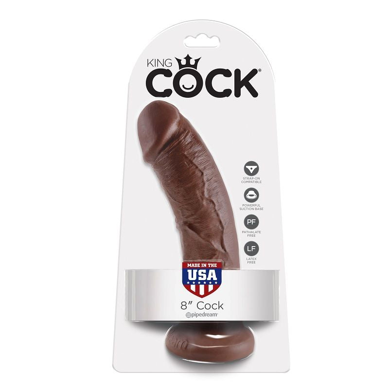 KING COCK - 8 DILDO MARRONE 20.3 CM King Cock