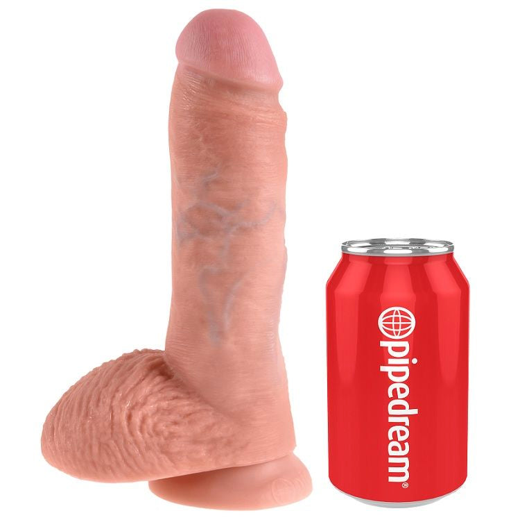 KING COCK - 8 DILDO FLESH CON SFERE 20.3 CM King Cock