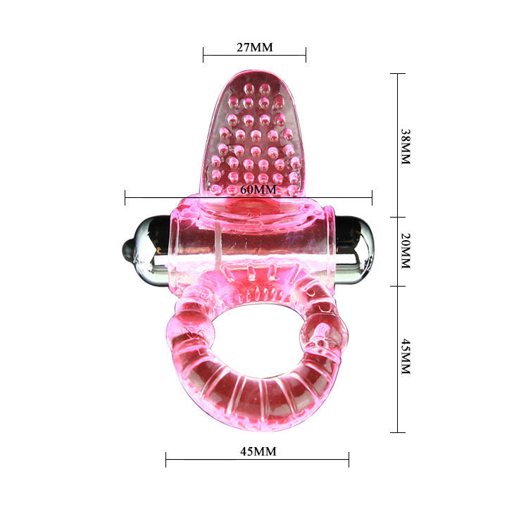 BAILE - ANELLO DOLCE ABS 10 RITMI ANELLO VIBRATORE PENE ROSA Baile For Him