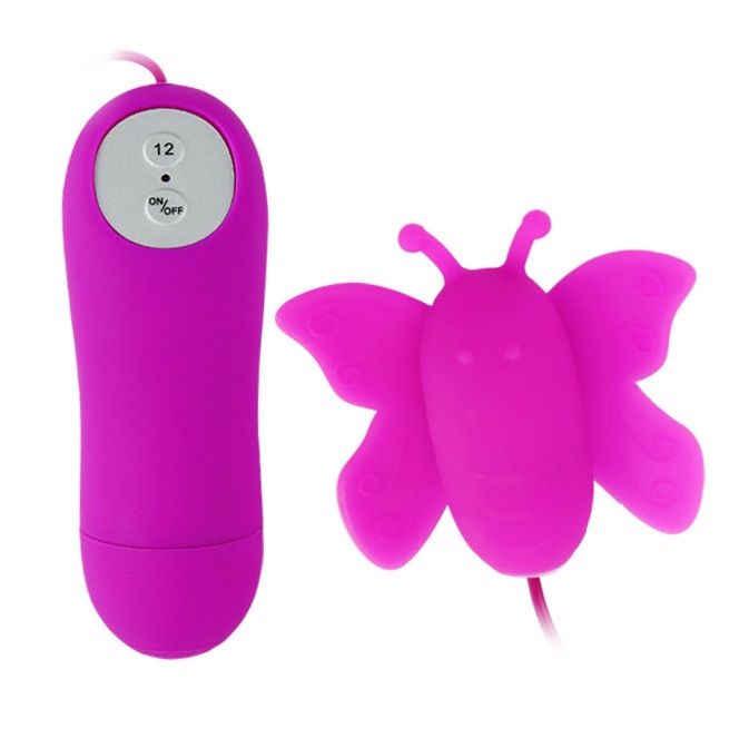 BAILE - LOVE EGGS STIMOLATORE CLITORIDE A FARFALLA 12 VELOCIT TELECOMANDO LILLA Baile Stimulating