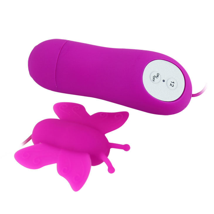 BAILE - LOVE EGGS STIMOLATORE CLITORIDE A FARFALLA 12 VELOCIT TELECOMANDO LILLA Baile Stimulating