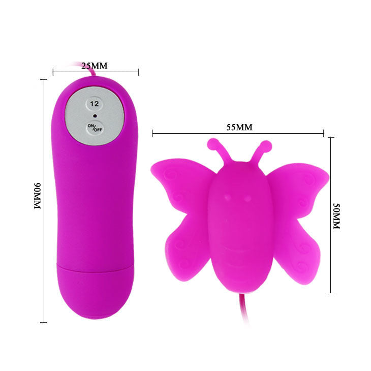 BAILE - LOVE EGGS STIMOLATORE CLITORIDE A FARFALLA 12 VELOCIT TELECOMANDO LILLA Baile Stimulating