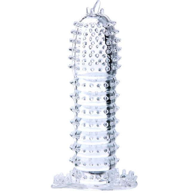 BAILE - GUAINA PER PENE CON PUNTI DI STIMOLAZIONE TRASPARENTI 14 CM Baile For Him