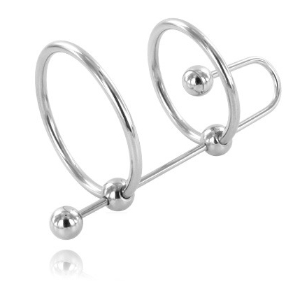 METAL HARD - ANELLO EXTREME CON STOP URETRALE Metal Hard
