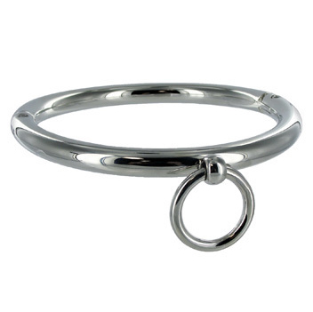 METAL HARD - COLLANA BDSM CON ANELLO 10CM Metal Hard