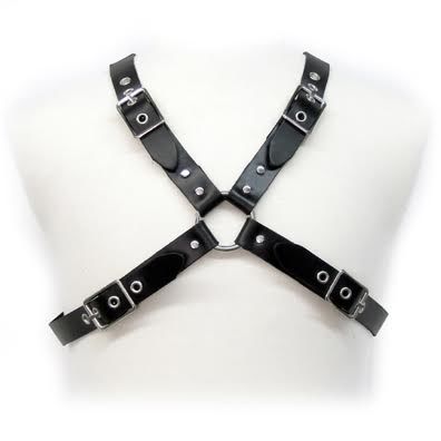 LEATHER BODY - IMBRACATURA CON FIBBIA NERA PER UOMO Leather Body