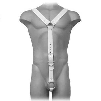 LEATHER BODY - IMBRACATURA UOMO BIANCO Leather Body