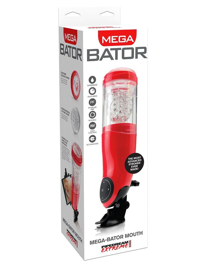 EXTREME TOYZ - PDX MEGA BATOR USB MASTURBATORE MASCHIO BOCCA ROSSO Extreme Toyz