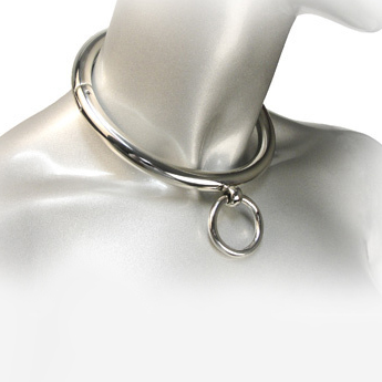 METAL HARD - COLLANA BDSM CON ANELLO 18CM Metal Hard