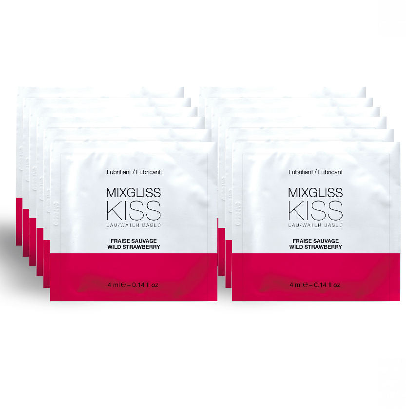 MIXGLISS - LUBRIFICANTE A BASE ACQUA GUSTO FRAGOLA 12 MONODOSE 4 ML Mixgliss