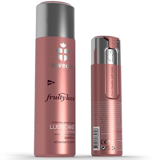 SWEDE - FRUITY LOVE LUBRIFICANTE FRAGOLA FRAGOLA VINO 100 ML Swede