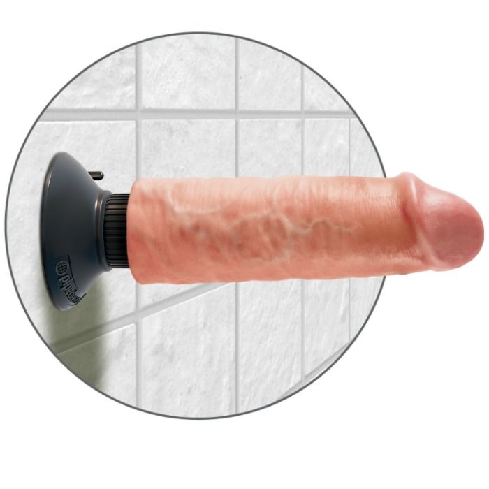 KING COCK - DILDO VIBRATORE 15.24 CM NATURALE King Cock