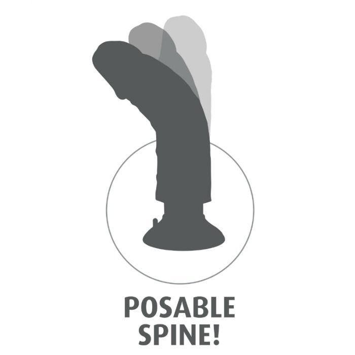 KING COCK - DILDO VIBRATORE 20.32 CM NATURALE King Cock