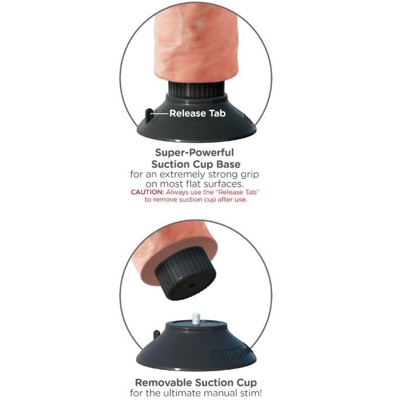 KING COCK - DILDO VIBRANTE 25.5 CM NATURALE King Cock