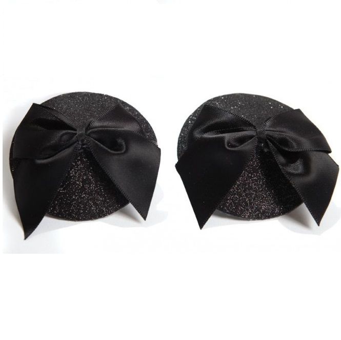 BIJOUX - COPRITEZZOLI BURLESQUE LUCIDI CON FIOCCO Bijoux Burlesque Pasties