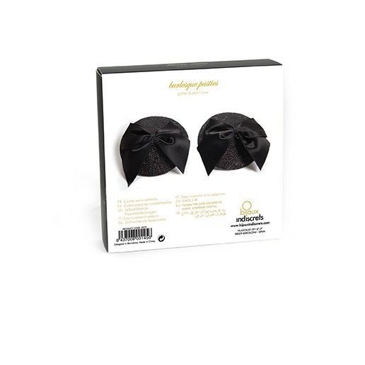 BIJOUX - COPRITEZZOLI BURLESQUE LUCIDI CON FIOCCO Bijoux Burlesque Pasties
