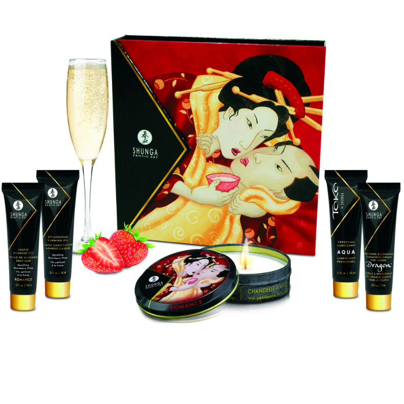 SHUNGA - KIT SEGRETO GEISHA FRAGOLE E CAVA Shunga Kits