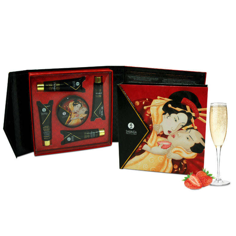 SHUNGA - KIT SEGRETO GEISHA FRAGOLE E CAVA Shunga Kits