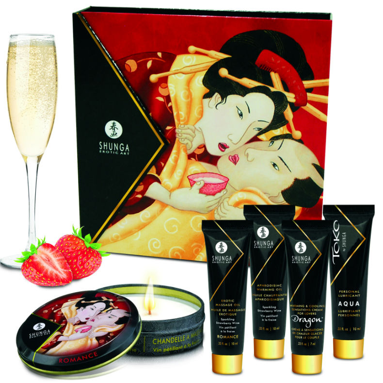 SHUNGA - KIT SEGRETO GEISHA FRAGOLE E CAVA Shunga Kits