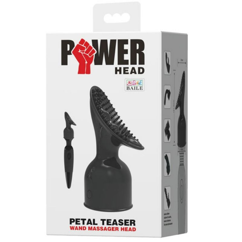 BAILE - TESTINA INTERCAMBIABILE POWER HEAD PER MASSAGGIATORE PER LA STIMOLAZIONE DEL CLITORIDE Baile Power Head