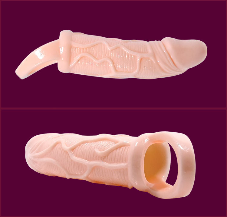 BAILE - GUAINA PER ESTENSORE DEL PENE CON VIBRAZIONE E CINGHIA PER TESTICOLI 13.5 CM Baile For Him