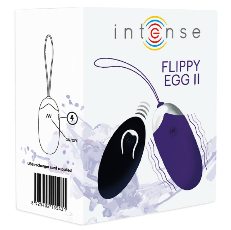 INTENSE - UOVO VIBRANTE FLIPPY II CON TELECOMANDO VIOLA Intense Couples Toys