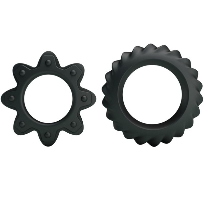 BAILE - KIT 2 ANELLI FIORITI IN SILICONE Baile For Him