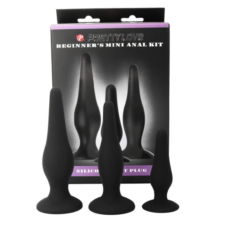 PRETTY LOVE - KIT DI INIZIAZIONE IN SILICONE CON TAPPI ANAL Pretty Love