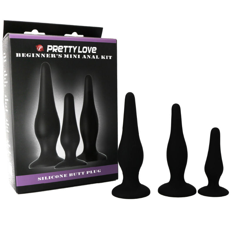 PRETTY LOVE - KIT DI INIZIAZIONE IN SILICONE CON TAPPI ANAL Pretty Love