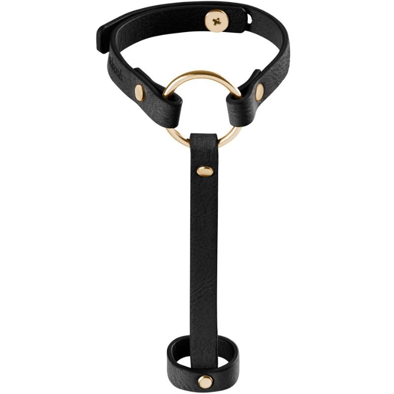 BIJOUX - INDISCRETS BRACCIALE MAZE/IMBRAGATURA A MANO NERO Bijoux Maze
