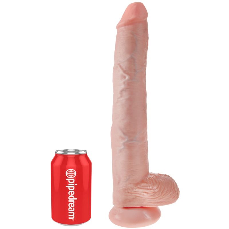 KING COCK - DILDO CON SFERE 35.6 CM CARNE King Cock