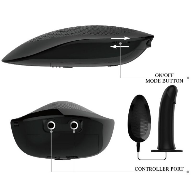 PRETTY LOVE - VITO STRAP ON CON DILDO CAVO E VIBRAZIONE 17.3 CM Pretty Love Male