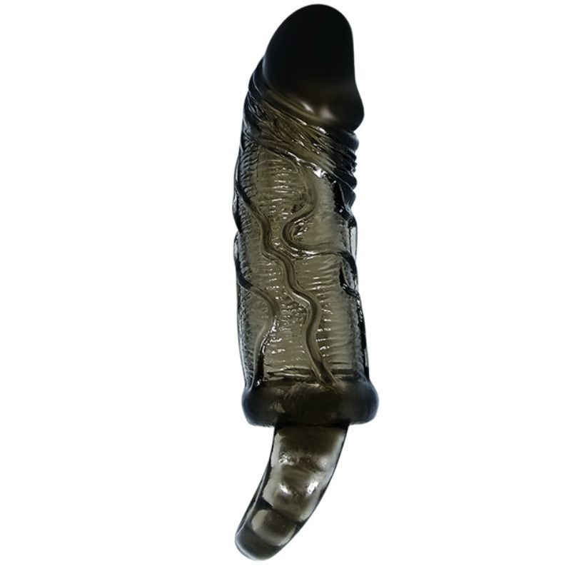 BAILE - COPERTURA ESTENSORE PENE CON CINTURINO PER TESTICOLI NERO 13.5 CM Baile For Him
