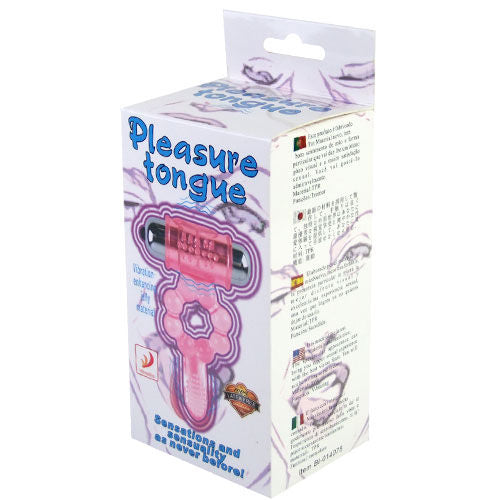 BAILE - ANELLO IN SILICONE 10 RITMI DI LINGUA CON VIBRAZIONE ROSA Baile For Him