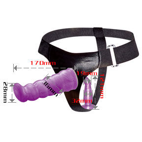 BAILE - PETTORINA ANALE E VAGINALE FEMMINILE LILLA PUNTO G 17 CM Baile