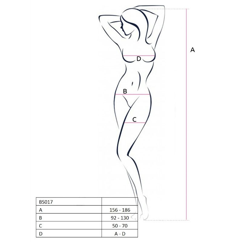 PASSION - WOMAN BS017 BODYSTOCKING BIANCO TAGLIA UNICA Passion Woman Bodystockings