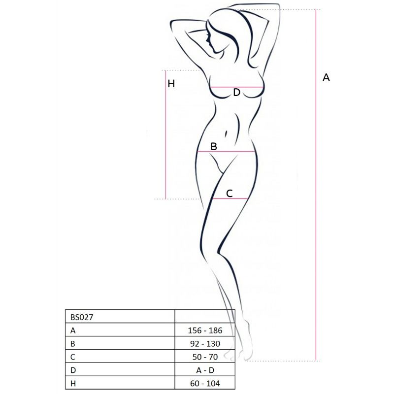 PASSION - WOMAN BS027 BODYSTOCKING ABITO BIANCO STILE TAGLIA UNICA Passion Woman Bodystockings