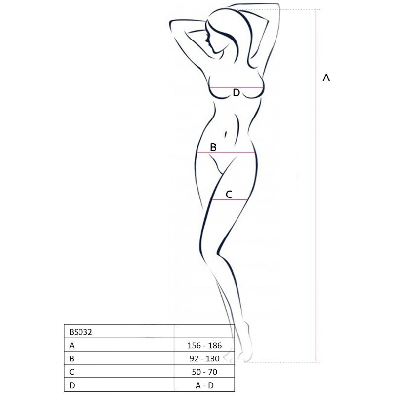 PASSION - DONNA BS032 BODYSTOCKING NERO TAGLIA UNICA Passion Woman
