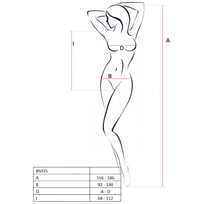 PASSION - DONNA BS035 BODYSTOCKING NERO TAGLIA UNICA Passion Woman