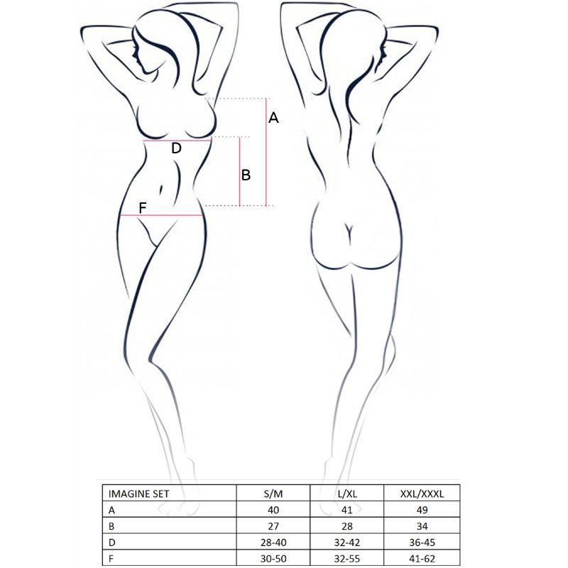 PASSION - SET DONNA IMAGINE TAGLIA L/XL Passion Woman Sets