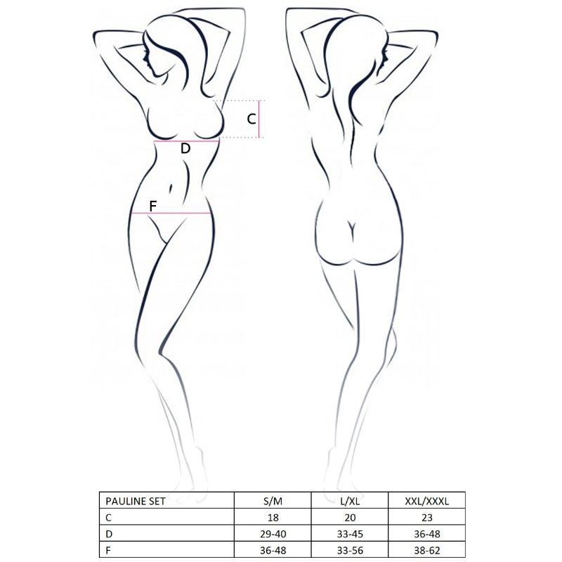 PASSION - DONNA PAULINE SET 3 PEZZI TAGLIA L/XL Passion Woman Sets