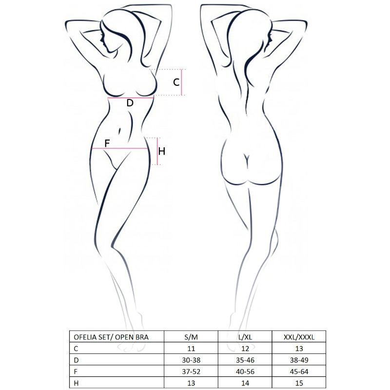 PASSION -SET DONNA OFELIA TAGLIA L/XL Passion Woman Sets