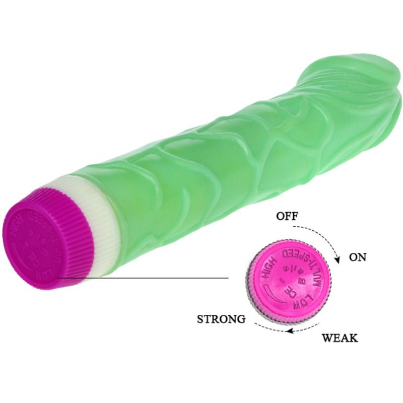 BAILE - VIBRATORE ONDE DI PIACERE 23 CM VERDE Baile Vibrators
